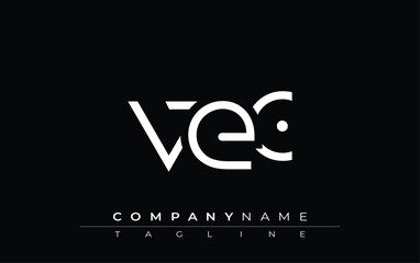VEC abstract letter design. Modern Business Logo Design With Abstract Typography and Contemporary Style