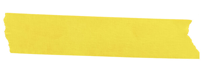 Yellow Masking Tape Label Strip Transparent Background


