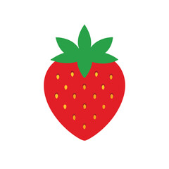 Strawberry on white background