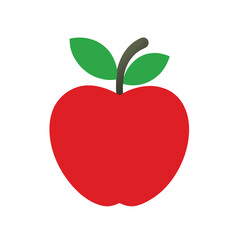 red apple vector illustration