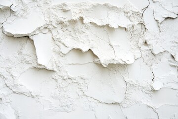 Obraz premium White powder, cracked and textured surface