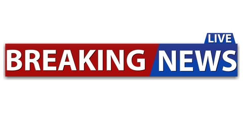 Breaking news, Clean Broadcast Lower Third with Alert Icon Animation, News Flash Lower Third with Striped Bar Animation