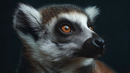 Lemur's contemplative gaze
