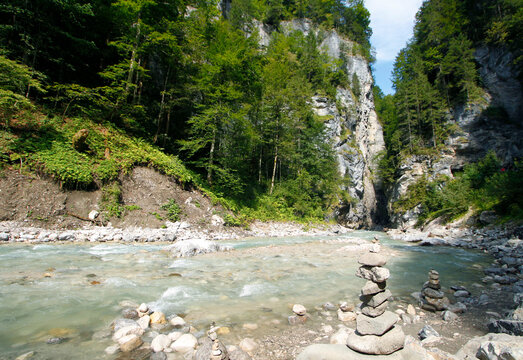 Partnach Gorge Rock Towers in Garmisch-Partenkirchen, Bavaria