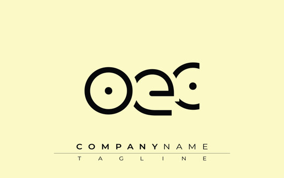 OEC abstract letter design. Modern Business Logo Design With Abstract Typography and Contemporary Style