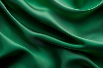 Obraz premium a green wavy background with light