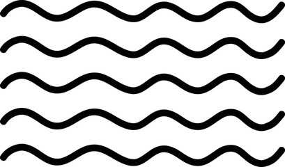 Wave icon. Water wave line symbol.