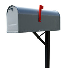 mailbox isolated on transparent background