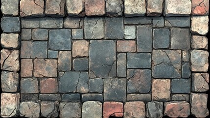 Cobblestone Texture: Irregular Stone Pavement