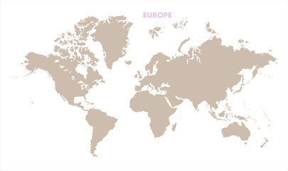 Economic map of Europe in world-13, Map of Europe, highlighted on the world map, Europe on the world map, Satellite view, Europe location on the globe.