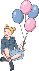 Illustration of Kids Birthday Celebration