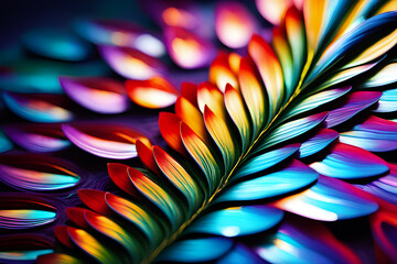 Acrylic paint pour digital floral art background, broken glass effect, design illustration wallpaper 
