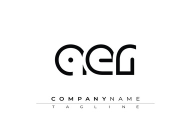 AER abstract letter design. Modern Business Logo Design With Abstract Typography and Contemporary Style