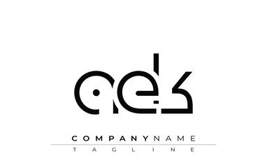 AEK abstract letter design. Modern Business Logo Design With Abstract Typography and Contemporary Style
