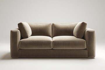 Fototapeta premium Minimal settee design with retro vibe high resolution picture