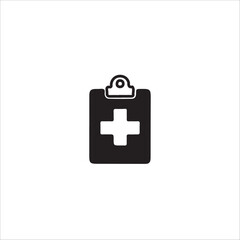 Medical Report Clipboard Icon - Health Record Symbol