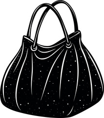 Oversized Shoulder Bag With Soft Texture Shallotte On White Background