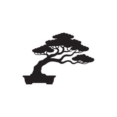 bonsai tree silhouette