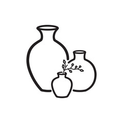 vector illustration of a bottle with a drop Silhouette