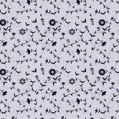 Seamless pattern in retro style. Floral pattern.	