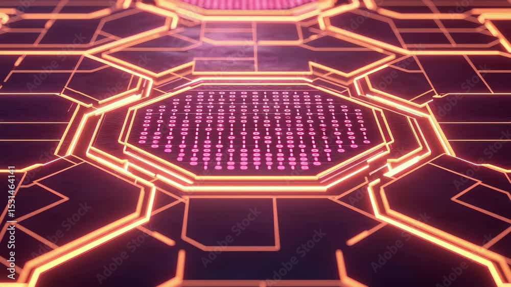 futuristic hexadecimal coding concept with glowing elements on a dark background, 4k hexadecimal cod