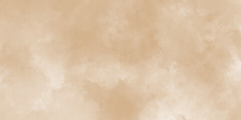 Watercolor light brown background painting textured on grungy distressed abstract design element, beige splash of brown powder paint vintage grunge texture and watercolor splashes on white background.