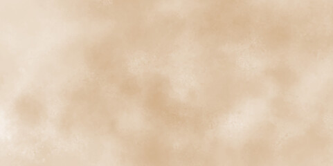 Watercolor light brown background painting textured on grungy distressed abstract design element, beige splash of brown powder paint vintage grunge texture and watercolor splashes on white background.
