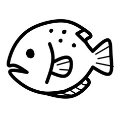 funny fish cartoon