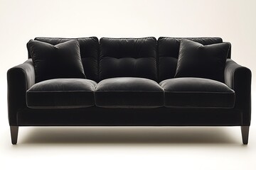 Plush neutral color lounge sofa high resolution picture