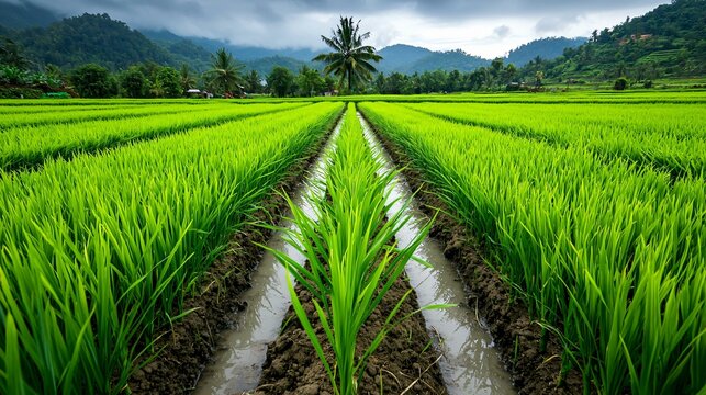 Eco-friendly farm using organic methods sustainable irrigation and biodiversity preservation