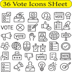 Vote Icons Sheet