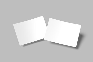 A4 certificate realistic blank mockup