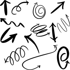 Zestaw strzałek – wektorowe ikony kierunku