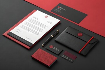 Luxury Business Stationery Mockup Set on Elegant Background – Branding Presentation