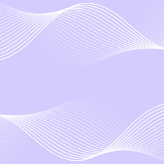 Abstract background with lines and waves. Banner. Element for design isolated. Vector background for brochure, booklet, flyer, poster. Purple and white gradient