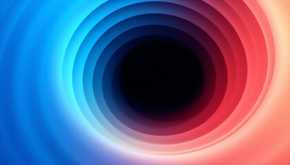 8K ULTRA HD Abstract Digital Illustration of Concentric Waves with Soft Neon Gradients