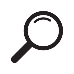 Magnifying glass icon, magnifier icon. Loupe icon.