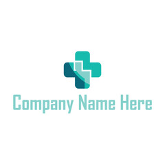 Obraz premium Healthcare Logo with Cross 
