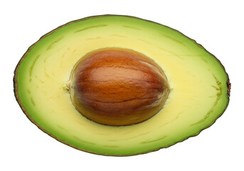 Ripe Avocado Half A Close-Up View of Creamy, Healthy Goodness