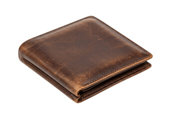 Distressed Brown Leather Wallet A Classic Accessory for Men and Women