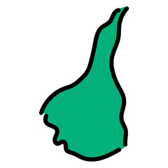 手書き_アゼルバイジャン_キャンギャルリ_ベクター素材