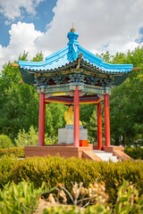 The city of Elista is a pagoda of seven days beautiful
