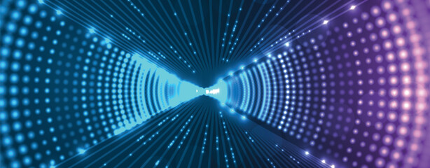 Abstract futuristic high technology and science background with light effect