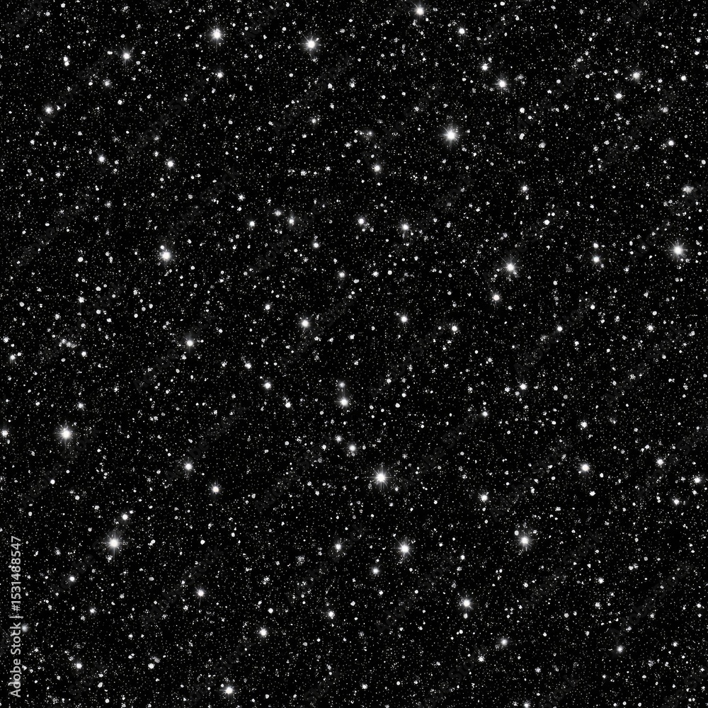 Poster close-up view of white dots on black background showcasing a minimalistic halftone pattern illuminat