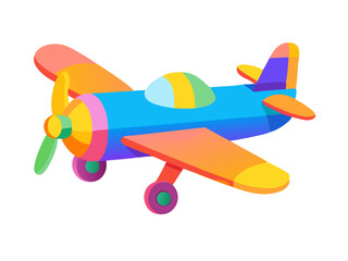 toy airplane isolated on white