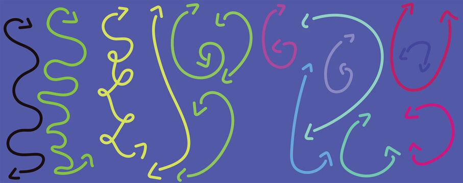 hand drawn vector set of floral elements