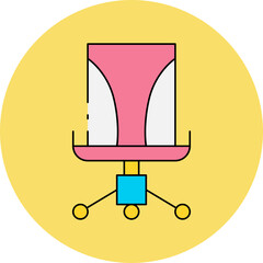 Chair 6 single icon vector illustration