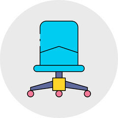 Chair 13 single icon vector illustration