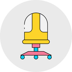 Chair 14 single icon vector illustration