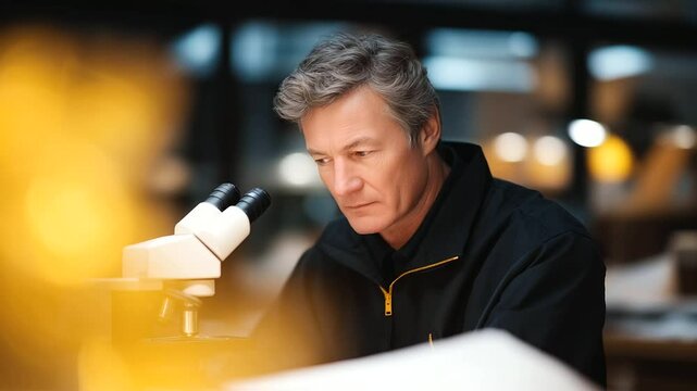 Biodegradable Material Testing with Microscope and Sample Analysis